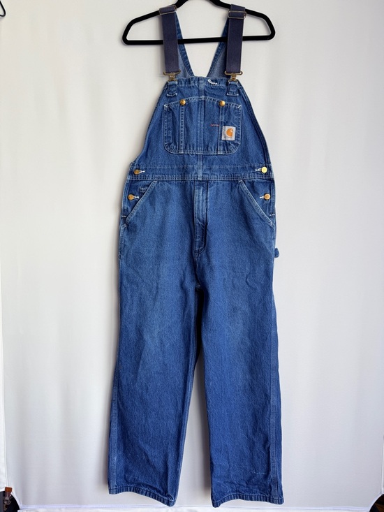 Carhartt Other - Carhartt Denim Bib Overalls 36x30 – Vintage Workwear Unisex Oversized Fit